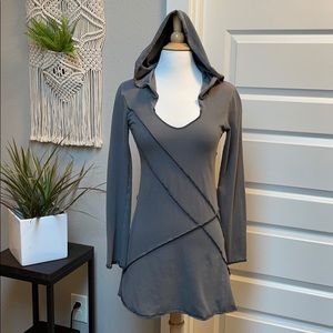 Jet Organic tunic top small slate gray cotton